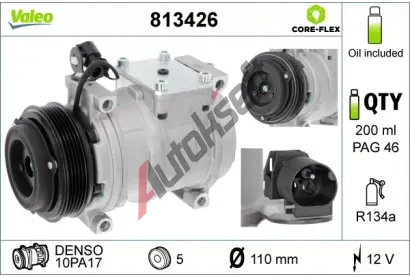 VALEO Kompresor klimatizace NEW ORIGINAL PART VA 813426, 813426