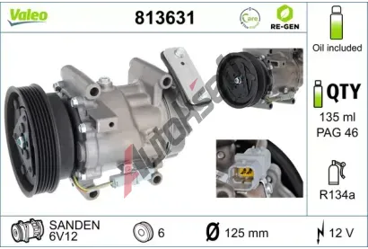 VALEO Kompresor klimatizace VA 813631, 813631