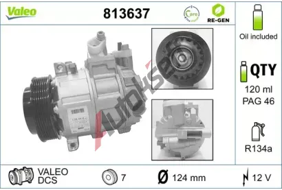 VALEO Kompresor klimatizace VA 813637, 813637