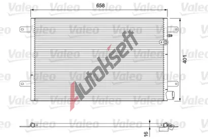 VALEO Kondenztor klimatizace VA 814004, 814004