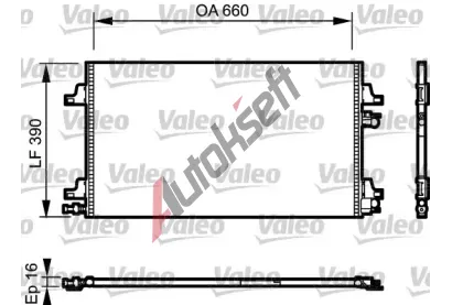 VALEO Kondenz�tor klimatizace VA 814006, 814006