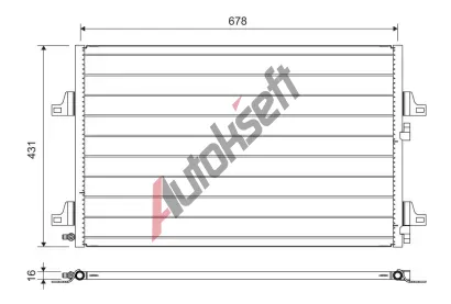 VALEO Kondenztor klimatizace VA 814007, 814007