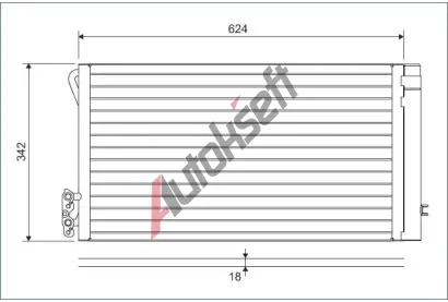 VALEO Kondenztor klimatizace VA 814012, 814012