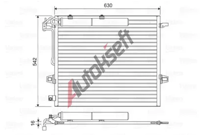 VALEO Kondenztor klimatizace VA 814025, 814025