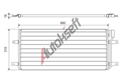 VALEO Kondenztor klimatizace VA 814029, 814029