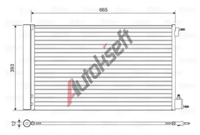 VALEO Kondenztor klimatizace VA 814042, 814042