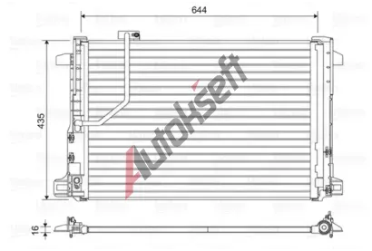 VALEO Kondenztor klimatizace VA 814044, 814044