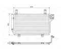 Kondenztor klimatizace VALEO ‐ VA 814048