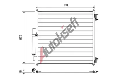 VALEO Kondenztor klimatizace VA 814053, 814053