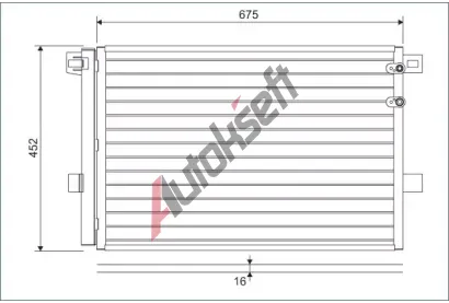 VALEO Kondenztor klimatizace VA 814054, 814054