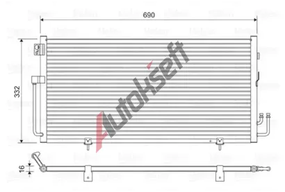 VALEO Kondenz�tor klimatizace VA 814063, 814063