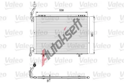 VALEO Kondenztor klimatizace VA 814074, 814074