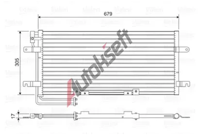VALEO Kondenz�tor klimatizace VA 814079, 814079
