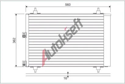 VALEO Kondenztor klimatizace VA 814080, 814080
