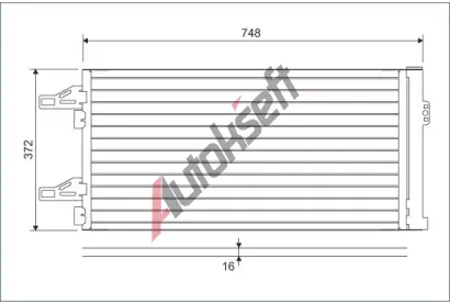 VALEO Kondenztor klimatizace VA 814085, 814085