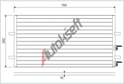 VALEO Kondenztor klimatizace VA 814087, 814087