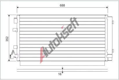 VALEO Kondenztor klimatizace VA 814094, 814094