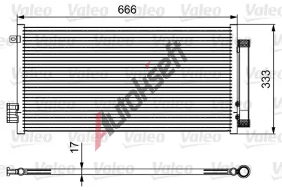 VALEO Kondenztor klimatizace VA 814111, 814111