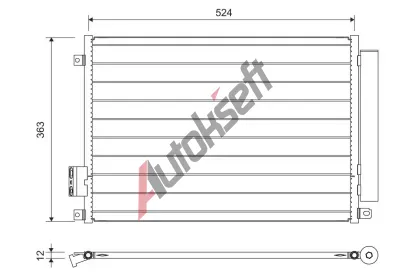 VALEO Kondenztor klimatizace VA 814155, 814155