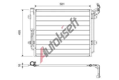 VALEO Kondenztor klimatizace VA 814157, 814157