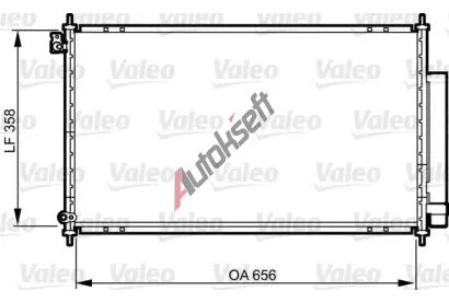 VALEO Kondenzátor klimatizace VA 814159, 814159 VALEO Kondenzátor klimatizace VA 814159, 814159