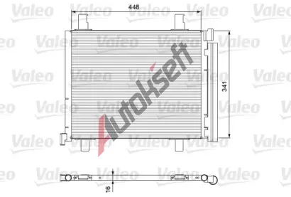 VALEO Kondenztor klimatizace VA 814168, 814168