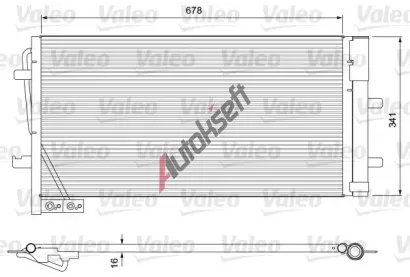 VALEO Kondenzátor klimatizace VA 814169, 814169 VALEO Kondenzátor klimatizace VA 814169, 814169