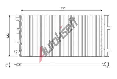 VALEO Kondenzátor - klimatizace VA 814178, 814178 VALEO Kondenzátor - klimatizace VA 814178, 814178