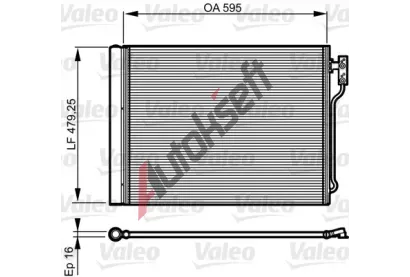 VALEO Kondenztor klimatizace VA 814192, 814192