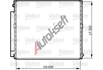 VALEO Kondenztor klimatizace VA 814203, 814203
