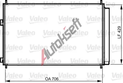 VALEO Kondenztor klimatizace VA 814204, 814204