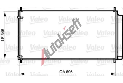VALEO Kondenztor klimatizace VA 814205, 814205