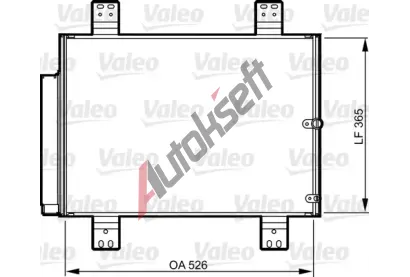 VALEO Kondenzátor klimatizace VA 814206, 814206  VALEO Kondenzátor klimatizace VA 814206, 814206