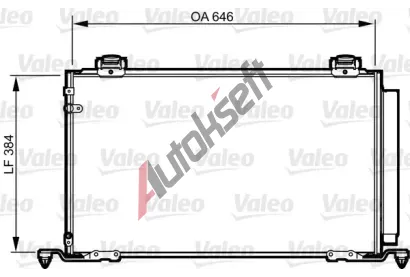 VALEO Kondenzátor klimatizace VA 814209, 814209 VALEO Kondenzátor klimatizace VA 814209, 814209