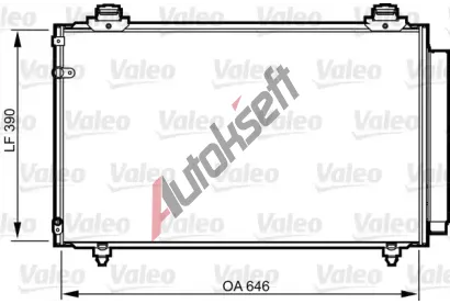 VALEO Kondenz�tor klimatizace VA 814211, 814211