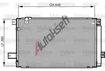 VALEO Kondenztor klimatizace VA 814213, 814213