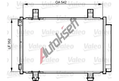 VALEO Kondenzátor klimatizace VA 814219, 814219 VALEO Kondenzátor klimatizace VA 814219, 814219