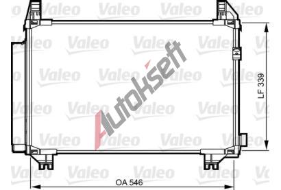 VALEO Kondenztor klimatizace VA 814224, 814224