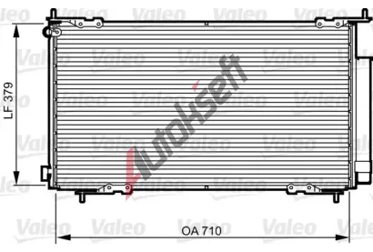 VALEO Kondenztor klimatizace VA 814225, 814225