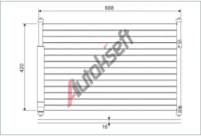 VALEO Kondenztor klimatizace VA 814228, 814228