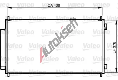 VALEO Kondenztor klimatizace VA 814232, 814232