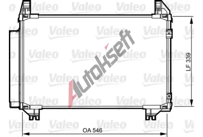 VALEO Kondenztor klimatizace VA 814233, 814233