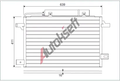 VALEO Kondenztor klimatizace VA 814249, 814249
