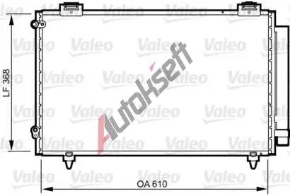 VALEO Kondenztor klimatizace VA 814263, 814263