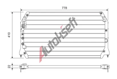 VALEO Kondenzátor klimatizace VA 814283, 814283 VALEO Kondenzátor klimatizace VA 814283, 814283