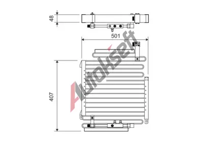 VALEO Kondenztor klimatizace VA 814288, 814288