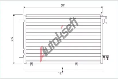 VALEO Kondenztor klimatizace VA 814294, 814294