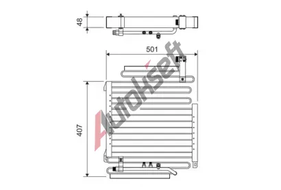 VALEO Kondenztor klimatizace VA 814296, 814296