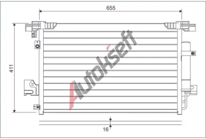 VALEO Kondenztor - klimatizace VA 814315, 814315