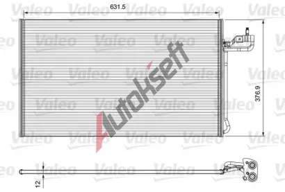 VALEO Kondenz�tor klimatizace VA 814322, 814322